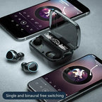 Smart LED Display Wireless Earbuds with HiFi Stereo Sound and Bluetooth Connectivity