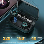 Smart LED Display Wireless Earbuds with HiFi Stereo Sound and Bluetooth Connectivity