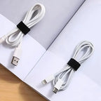 Reusable Velcro Cable Management Ties Roll for Desk Wire Organization