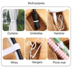 Reusable Velcro Cable Management Ties Roll for Desk Wire Organization