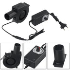 Adjustable Speed BBQ Blower Fan 97mm Portable Ventilation Cooling Fan for Grill Heater and Cabinet Use