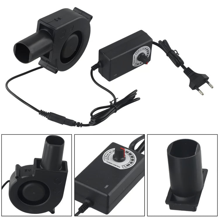 Adjustable Speed BBQ Blower Fan 97mm Portable Ventilation Cooling Fan for Grill Heater and Cabinet Use