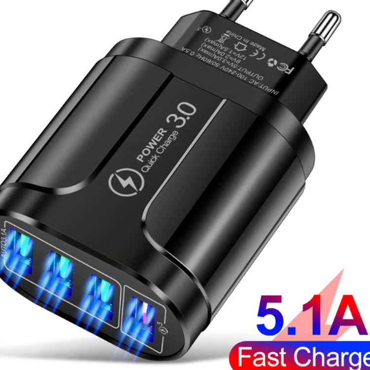 Travel Adapter, Charging For iPhone, Samsung, Xiaomi Mobile Ports