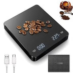 Digital Coffee Scale with Timer LED Display Silicone Pad USB Charging Electronic Coffee Scale Home Cafe Gift