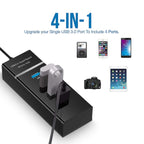 PC Laptop Docking Station Adapter, USB Splitter for Macbook and PC