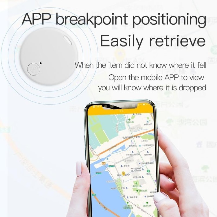 Smart Bluetooth GPS Tracker Tag for Pets Keys Wallet Anti Lost Finder Device
