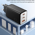 Fast Charge for Samsung iPhone Pro Huawei Phone Laptop, Universal Wall Charger