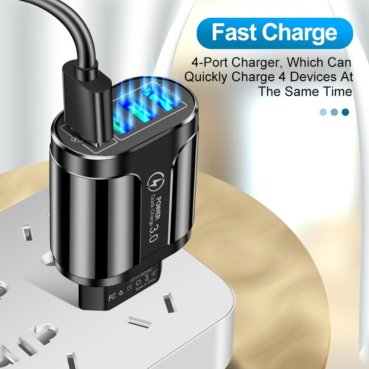 Travel Adapter, Charging For iPhone, Samsung, Xiaomi Mobile Ports