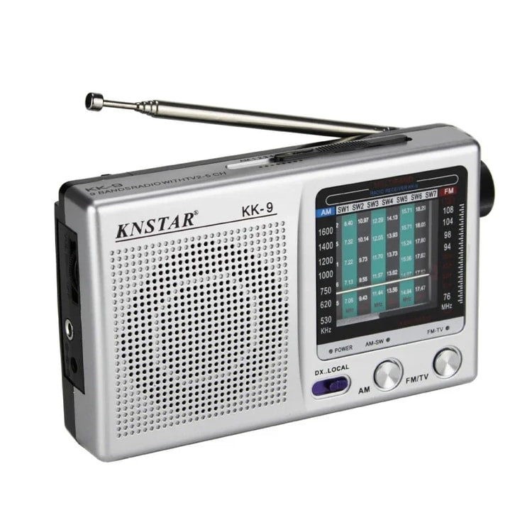 Portable Emergency Radio Mini Pocket Digital Dual Band Radio with LCD Display