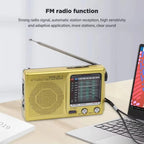 Portable Emergency Radio Mini Pocket Digital Dual Band Radio with LCD Display