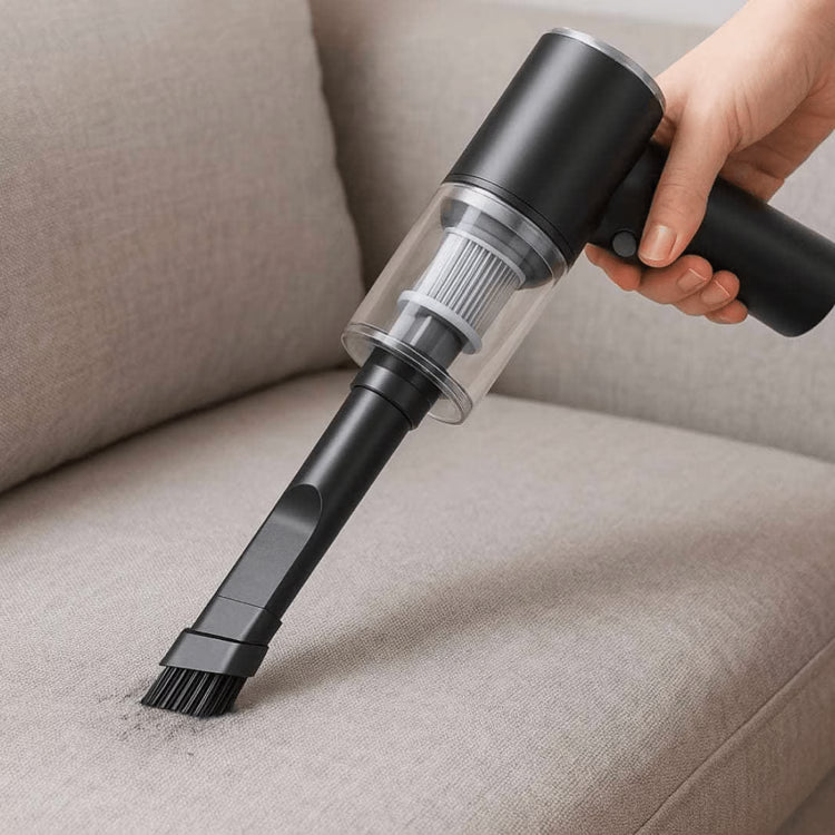 Portable Car Vacuum Cleaner With High Power Suction and LED Light