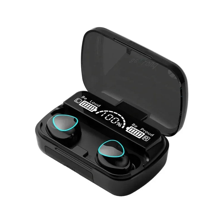 Smart LED Display Wireless Earbuds with HiFi Stereo Sound and Bluetooth Connectivity