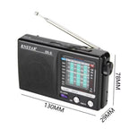 Portable Emergency Radio Mini Pocket Digital Dual Band Radio with LCD Display