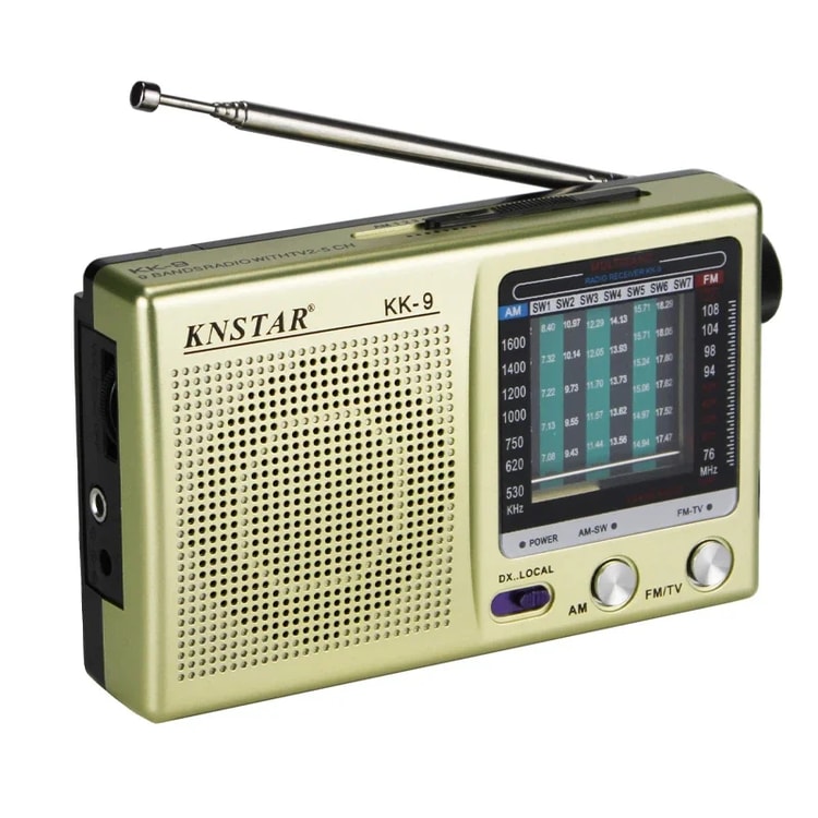 Portable Emergency Radio Mini Pocket Digital Dual Band Radio with LCD Display