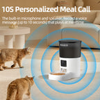 Smart Automatic Cat Feeder with Camera WiFi Pet Food Dispenser with App Control and Voice Recorder