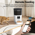 Smart Automatic Cat Feeder with Camera WiFi Pet Food Dispenser with App Control and Voice Recorder