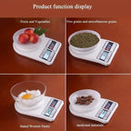 Digital Kitchen Scale 10kg 1g Precise Food Balance Electronic Scale with LCD Display