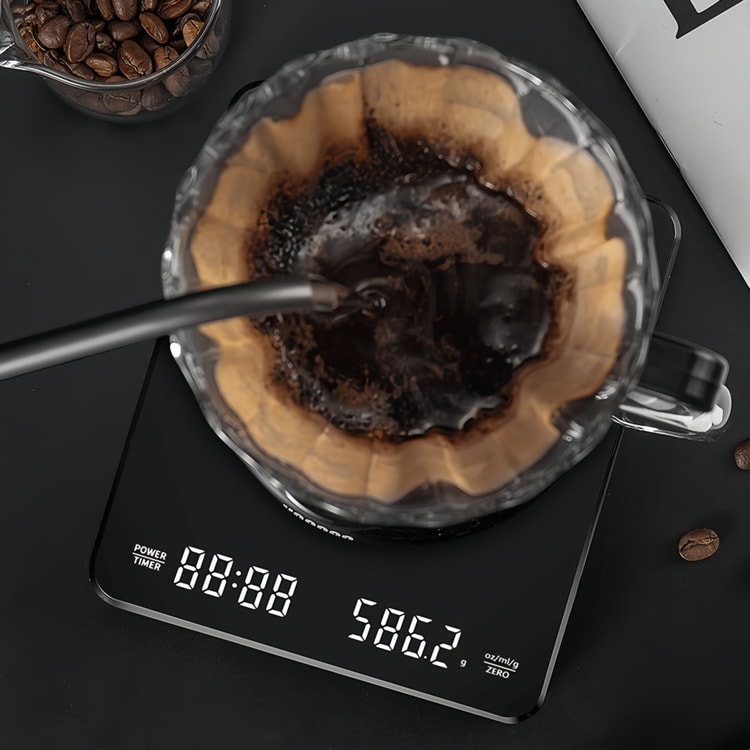 Professional High-precision Electronic Coffee Scale LED Display USB Timing Waterproof Pad Coffee Accessories