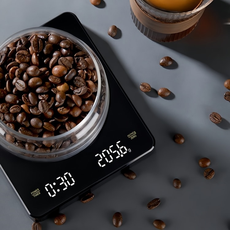 Professional High-precision Electronic Coffee Scale LED Display USB Timing Waterproof Pad Coffee Accessories