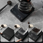 Professional High-precision Electronic Coffee Scale LED Display USB Timing Waterproof Pad Coffee Accessories