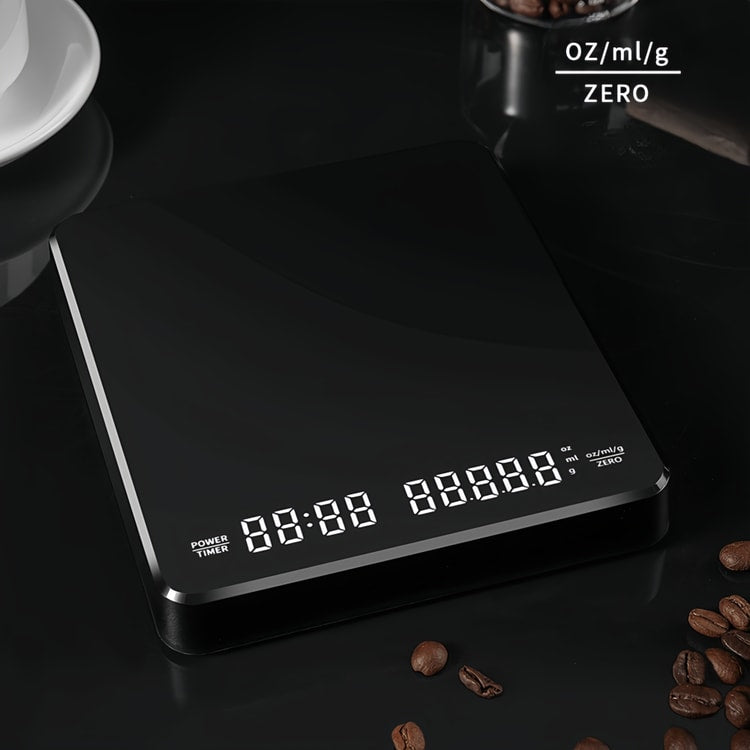 Professional High-precision Electronic Coffee Scale LED Display USB Timing Waterproof Pad Coffee Accessories